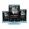 Petcurean GO! Solutions Dental + Immune Health dog food available in 4 lb, 9 lb, and 18 lb bags