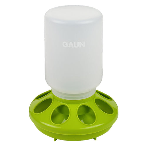 Small Plastic Chick Feeder, 1 Quart Bottle & Base for Chicks and Quail