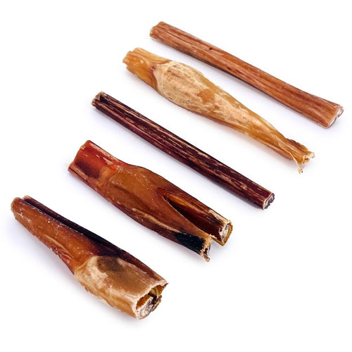 ValueBull Bully Sticks for Small Dogs, Thin 4-6 Inch, Varied Shapes, 100 Count Bulk Pack