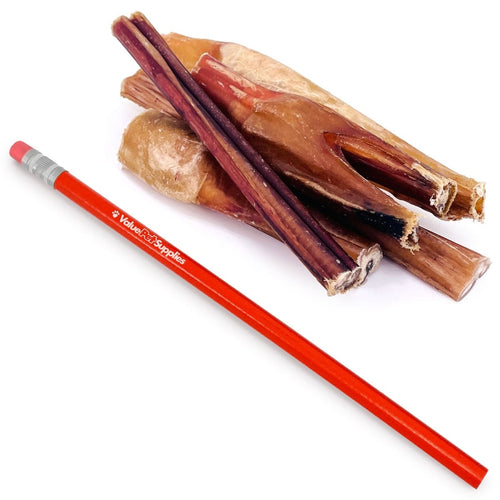 ValueBull Bully Sticks for Small Dogs, Thin 4-6 Inch, Varied Shapes, 100 Count Bulk Pack