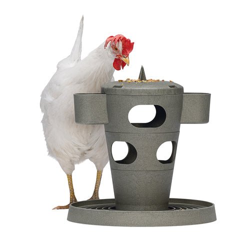 Snack / Feed Tower for Chickens – 100% Recycled, Eco-Friendly Feeder