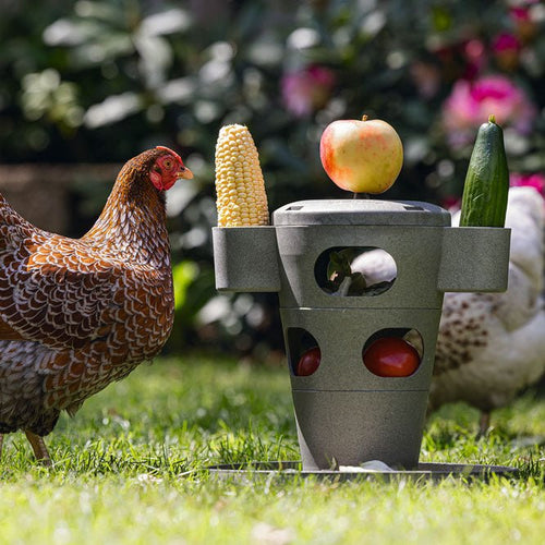 Snack / Feed Tower for Chickens – 100% Recycled, Eco-Friendly Feeder