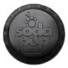 Magnum Bottle Top Flyer Ultra Durable Rubber Retrieving Frisbee - Large - Black