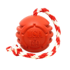 USA-K9 Stars and Stripes Ultra-Durable Durable Rubber Chew Toy, Reward Toy, Tug Toy, and Retrieving Toy - Red