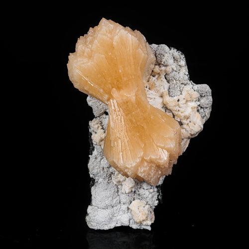 Stilbite Bow Free Standing Natural Mineral Specimen # B 7006