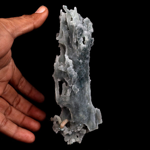 Stilbite Crystals on Chalcedony Coral Natural Mineral Specimen  # B 4825