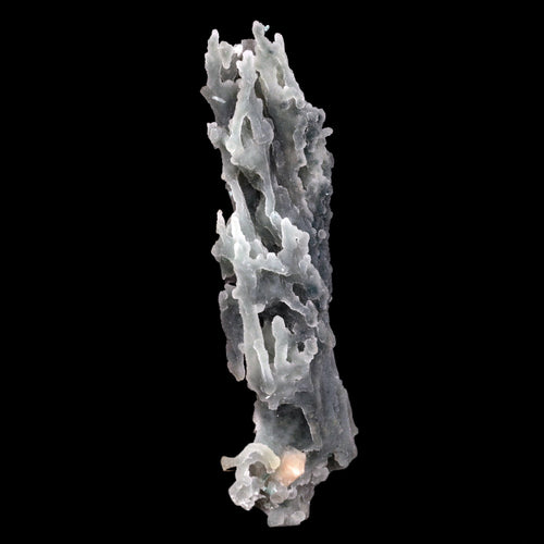 Stilbite Crystals on Chalcedony Coral Natural Mineral Specimen  # B 4825