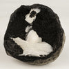 Stilbite in Chalcedony Geode Free Standing Natural Mineral Specimen # B 6524