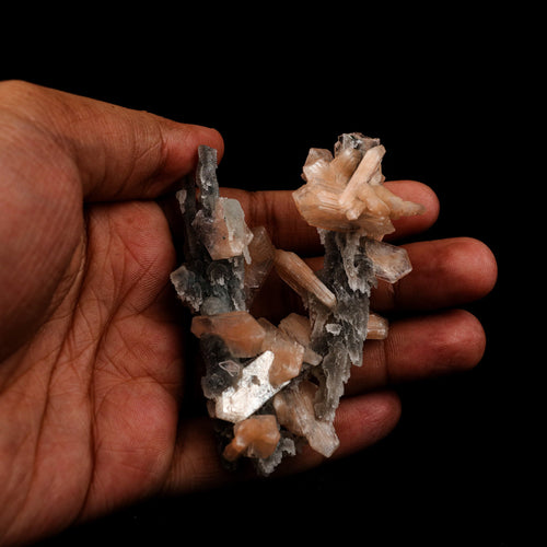 Stilbite on Chalcedony Coral Formation Natural Mineral Specimen  # B 5145