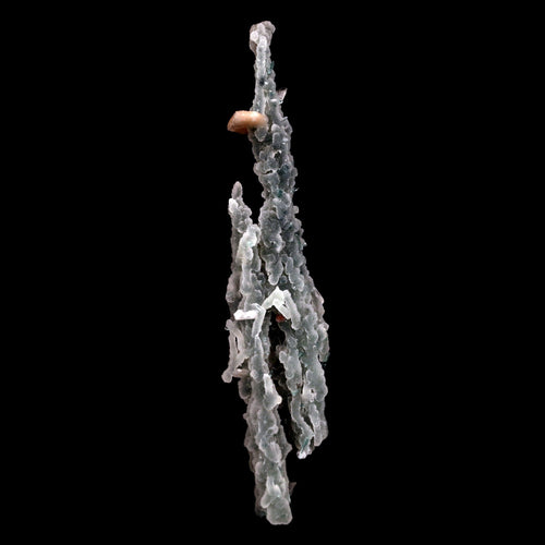 Stilbite on Chalcedony Stalactites Natural Mineral Specimen  # B 4828