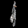Stilbite on Chalcedony Stalactites Natural Mineral Specimen  # B 4828