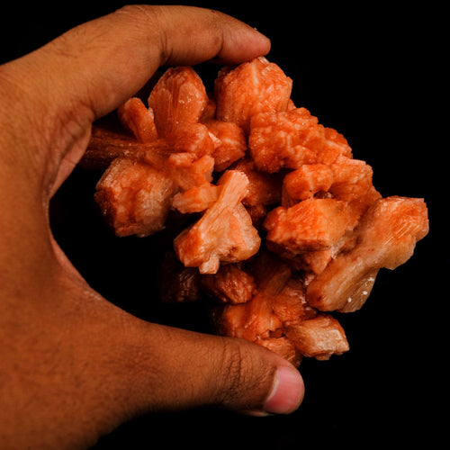 Stilbite Red Natural Mineral Specimen # B 5895