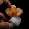 Stilbite With Chalcedony Natural Mineral Specimen # B 6885