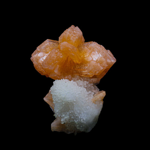 Stilbite With Chalcedony Natural Mineral Specimen # B 6885