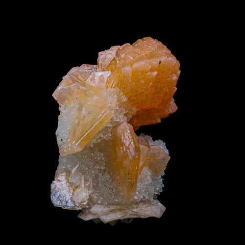 Stilbite With Chalcedony Natural Mineral Specimen # B 6885