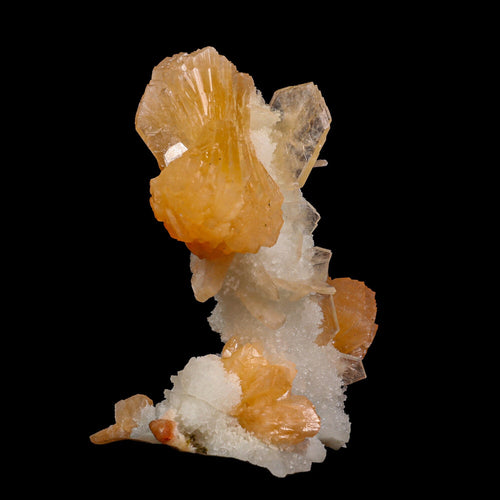 Stilbite With Chalcedony Natural Mineral Specimen # B 6887