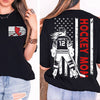 Custom Hockey Mom Shirt | Personalized Custom Name and Number T-shirt | Gift for Mom | Gift for Wife | Front & Back Shirt 682441