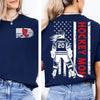Custom Hockey Mom Shirt | Personalized Custom Name and Number T-shirt | Gift for Mom | Gift for Wife | Front & Back Shirt 682441