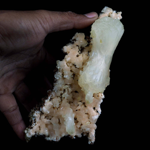 Superb Stilbite Bow-Tie on Heulandite Natural Mineral Specimen Natural Mineral Specimen  # B 4583