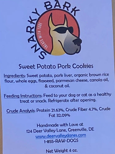 Snarky Bark Sweet Potato Pork Cookie Treats