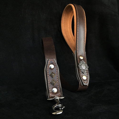 The ''Aztec'' brown leash by Bestia
