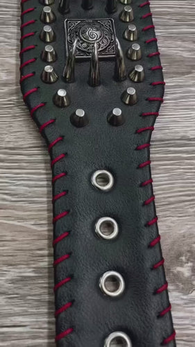 the DAVID hand stitched 3.15 inch wide show collar