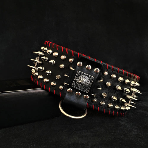 the DAVID hand stitched 3.15 inch wide show collar