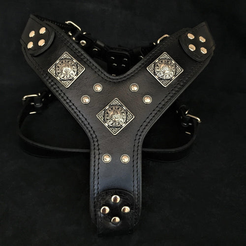 The Eros all Black Harness very strong and durable