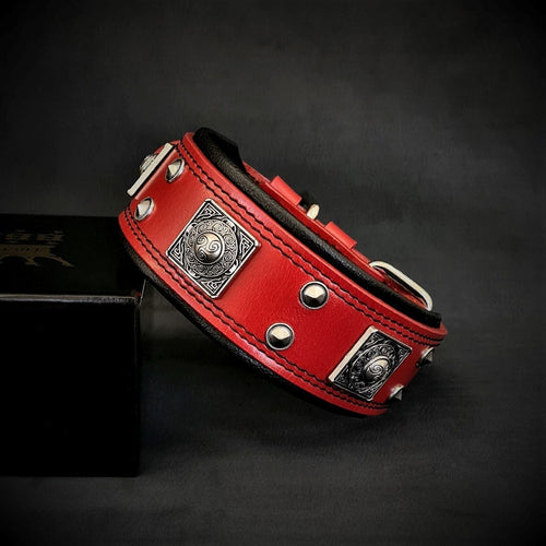 The Eros collar 2 inch wide Red