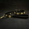 The Maximus collar 2.5 inch wide black & gold