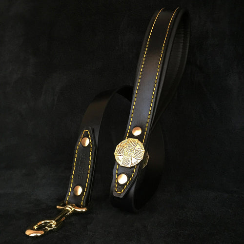 The Maximus harness black & gold