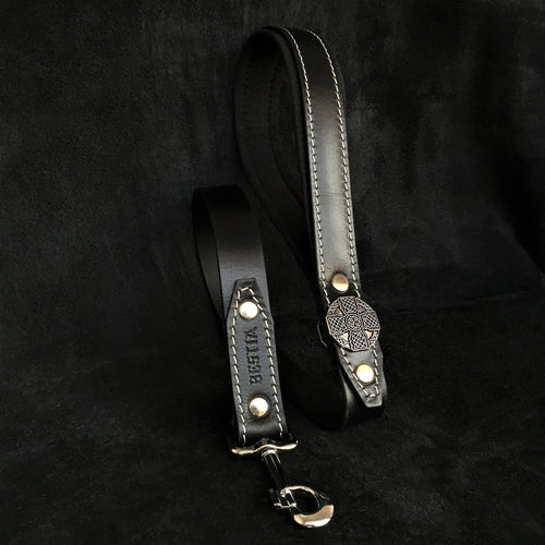 The Maximus Silver leash by Bestia