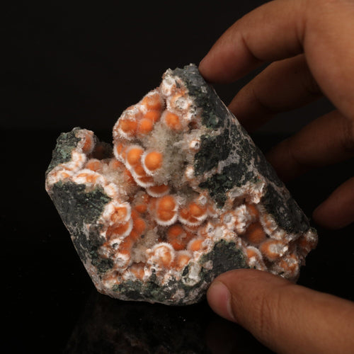 Thomsonite Orange Rare Find Natural Mineral Specimen # B 6633