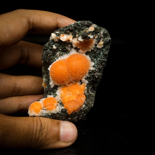 Thomsonite Orange Rare Find Natural Mineral Specimen # B 7065