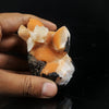 Thomsonite Orange Rare Find with Calcite Natural Mineral Specimen # B 6998