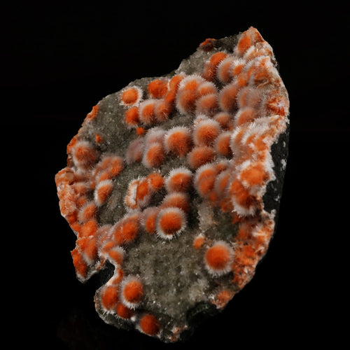 Thomsonite Orange with Mesolite and Heulandite - *Rare Find* Free Standing, Natural Mineral Specimen # B 5965 Museum