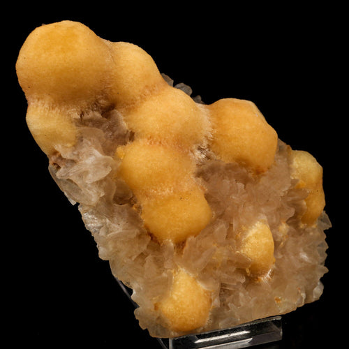 Thomsonite Yellow Color Rare with Stilbite Find Natural Mineral Specimen # B 6428