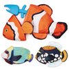 Tropical Crinkle + Bone Inside Fish Dog Toys