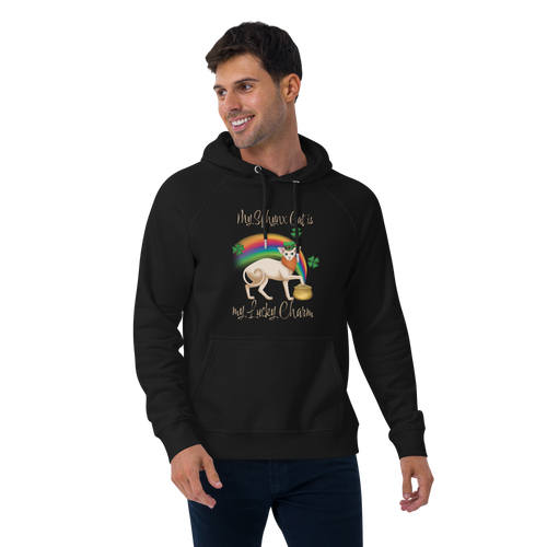 MY SPHYNX IS MY LUCKY CHARM UNISEX ECO HOODIE