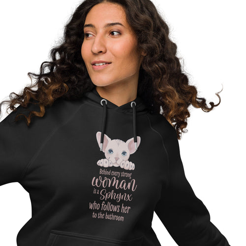 BEHIND EVERY WOMAN SPHYNX UNISEX HOODIE