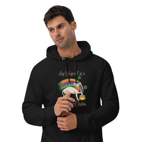 MY SPHYNX IS MY LUCKY CHARM UNISEX ECO HOODIE