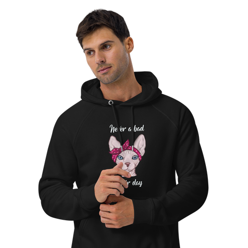 NEVER A BAD HAIR DAY UNISEX ECO HOODIE
