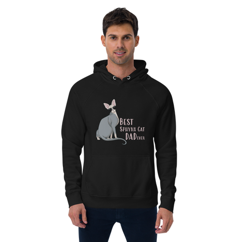 BEST SPHYNX CAT DAD UNISEX ECO HOODIE