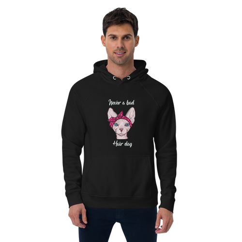 NEVER A BAD HAIR DAY UNISEX ECO HOODIE