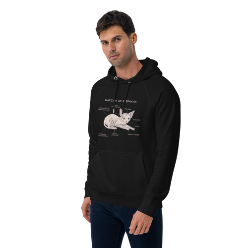 ANATOMY OF A SPHYNX UNISEX ECO HOODIE