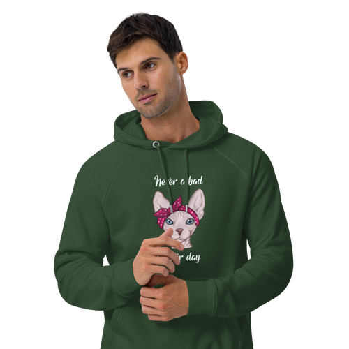 NEVER A BAD HAIR DAY UNISEX ECO HOODIE