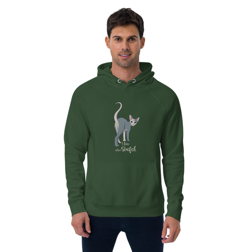 I LOVE SPHYNX STARFISH UNISEX ECO HOODIE