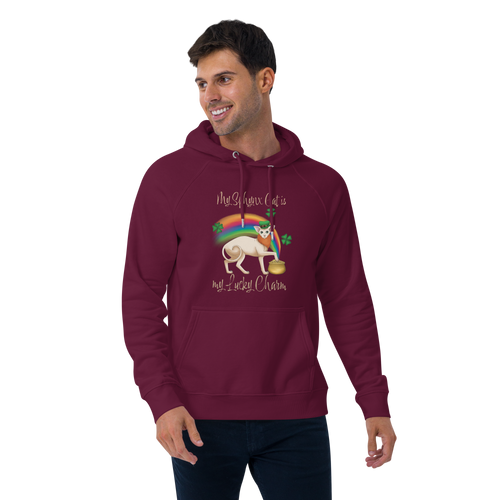 MY SPHYNX IS MY LUCKY CHARM UNISEX ECO HOODIE