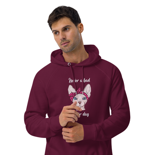 NEVER A BAD HAIR DAY UNISEX ECO HOODIE