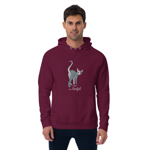 I LOVE SPHYNX STARFISH UNISEX ECO HOODIE